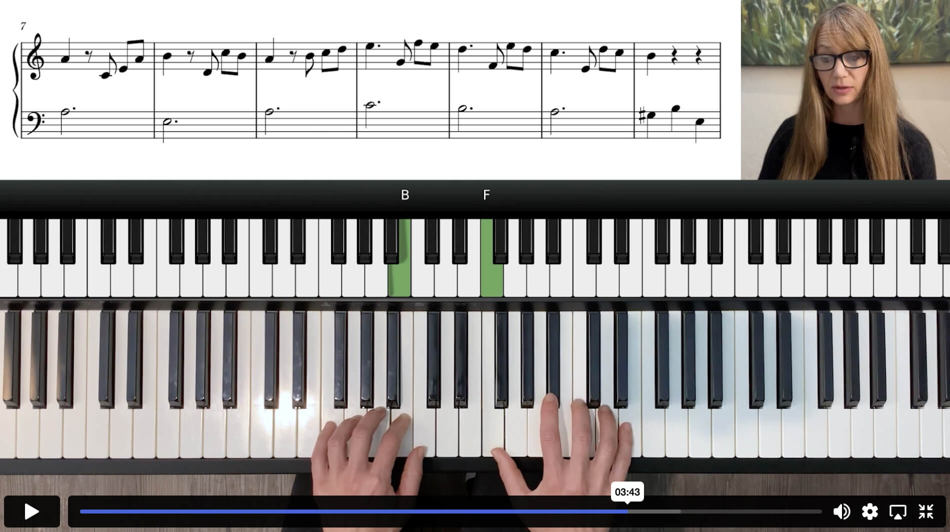 Free piano lesson course on Für Elise, by Ludwig van Beethoven